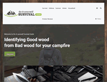 Tablet Screenshot of diysurvivalguide.com